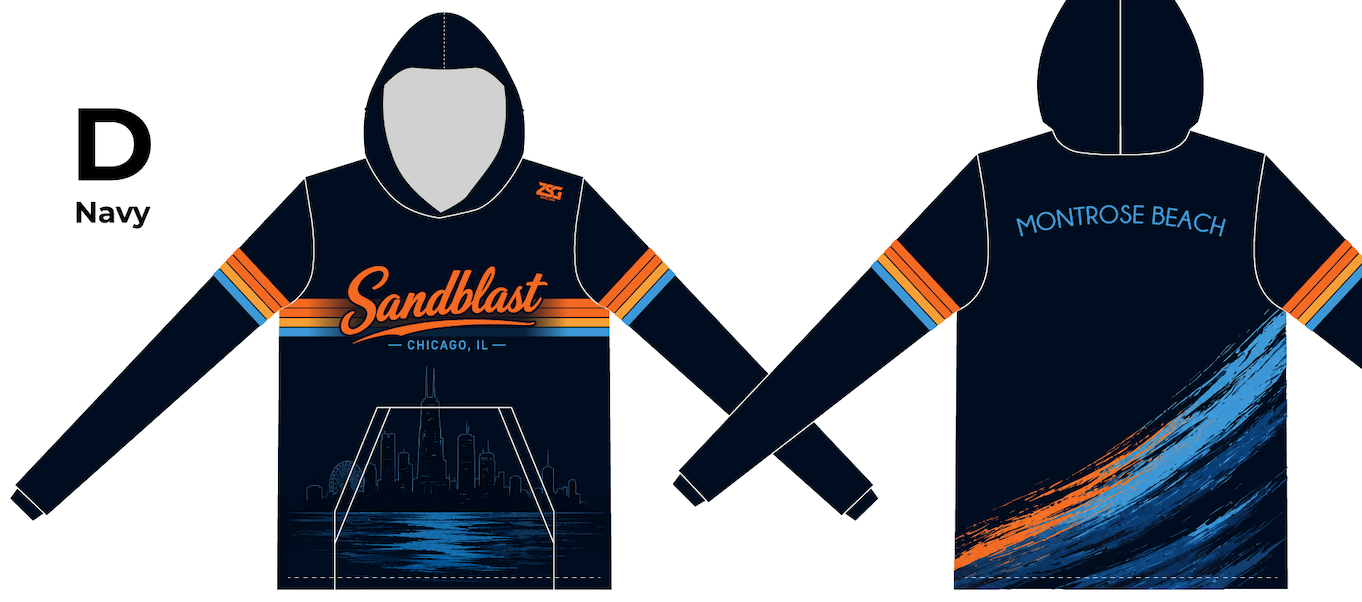 Sandblast Sun Hoodie (Navy)